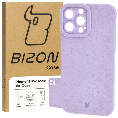 Ekologiczne etui Bizon Bio-Case do iPhone 13 Pro Max, fioletowe