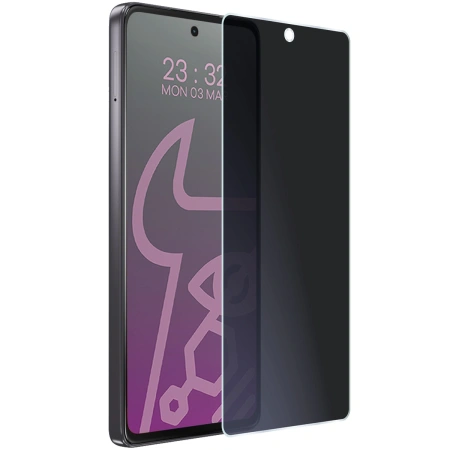 Prywatyzujące szkło hybrydowe Bizon Glass Mule Shadow do Motorola Moto G75 5G, matowe