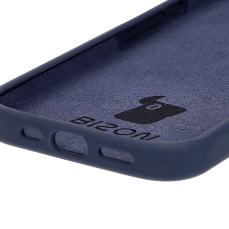 Silikonowe etui Bizon Soft Case do iPhone 16, ciemnoniebieskie