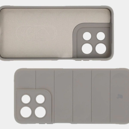 Pancerne etui Bizon Case Tur do Motorola Moto G15 / G15 Power, jasnoszare