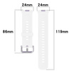 Pasek Bizon Strap Watch Silicone Pro SR do Huawei Watch Fit 4 / 4 Pro / 3, biały