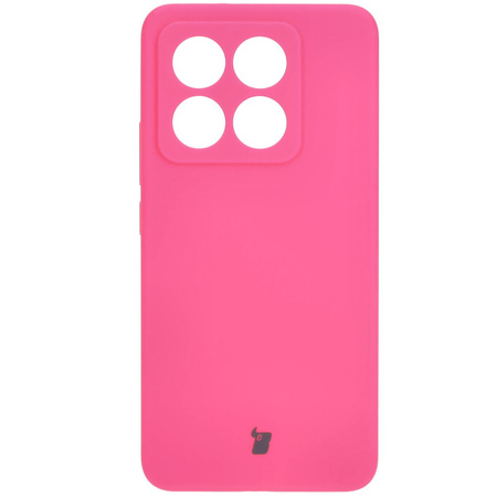 Silikonowe etui Bizon Soft Case do Xiaomi 14T, neonowo-różowe