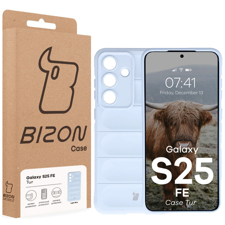 Pancerne etui Bizon Case Tur do Galaxy S25 FE, jasnoniebieskie