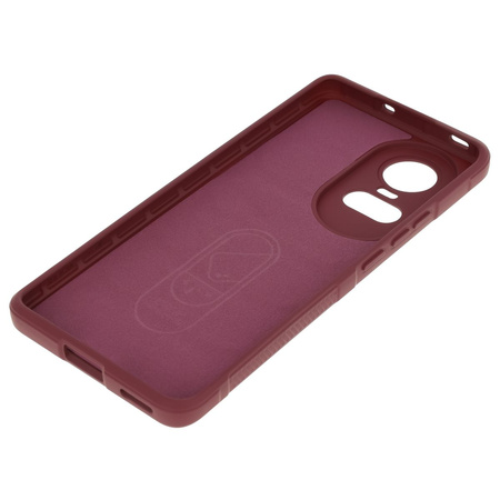 Pancerne etui Bizon Case Tur do Oppo Reno10 5G, burgundowe