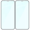 Szkło hartowane Bizon Glass Edge Duo do iPhone 12 / 12 Pro, czarna ramka, 2 sztuki