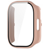 Etui ze szkłem do zegarka Bizon Case+Glass Watch do Xiaomi Redmi Watch 5 Active, różowe