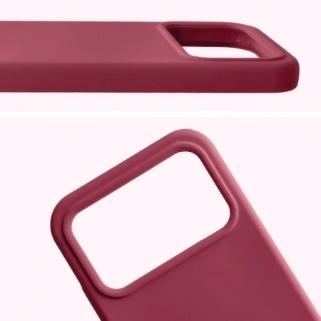 Silikonowe etui Bizon Soft Case do Xiaomi POCO F8 Pro, ciemnofioletowe