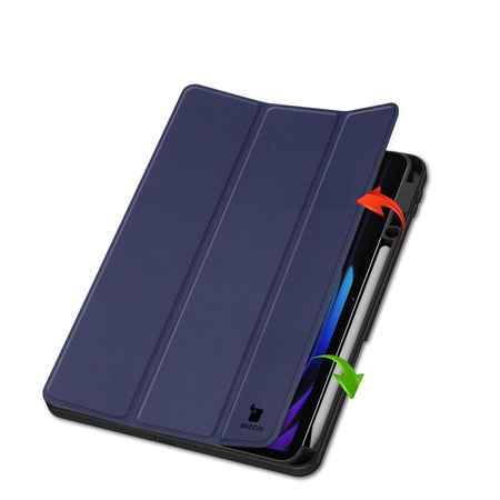 Etui z klapką Bizon Case Tab Lizard do Xiaomi Pad 7 / 7 Pro, granatowe