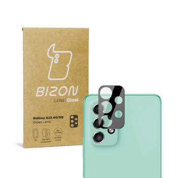 Szkło na aparat Bizon Glass Silk Lens dla Galaxy A23 5G / 4G, 2 sztuki