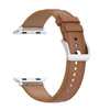 Skórzany pasek Bizon Strap Watch Casual do Apple Watch 38/40/41/42 mm, jasnobrązowy
