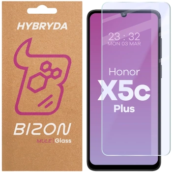 Elastyczne szkło hybrydowe Bizon Glass Mule do Honor X5c Plus