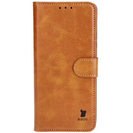 Etui z klapką Bizon Case Pocket do Realme 11 5G, brązowe