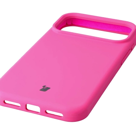 Silikonowe etui Bizon Soft Case do iPhone 17 Pro Max, fuksja