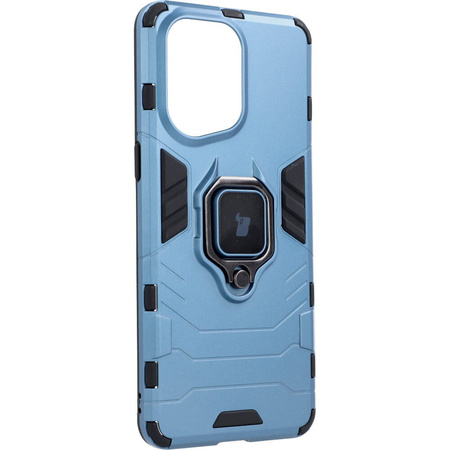 Etui Bizon Case Armor Ring do Oppo Find X5 Pro, niebieskie