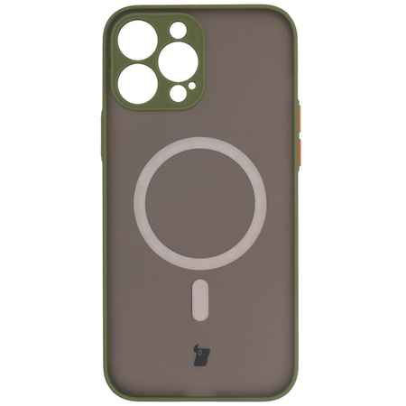 Etui Bizon Case Hybrid MagSafe do Apple iPhone 13 Pro Max, jasnozielone