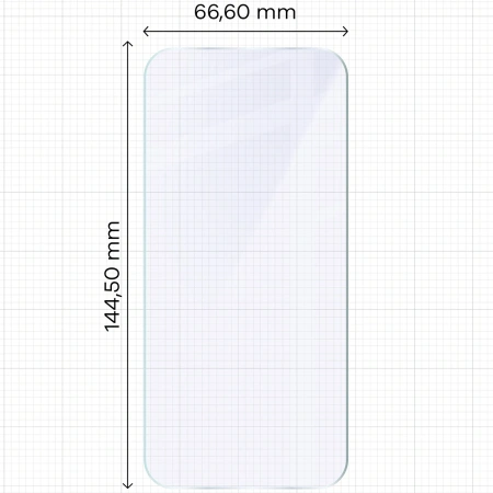 Elastyczne szkło hybrydowe Bizon Glass Mule Duo do iPhone 16 Pro, 2 sztuki