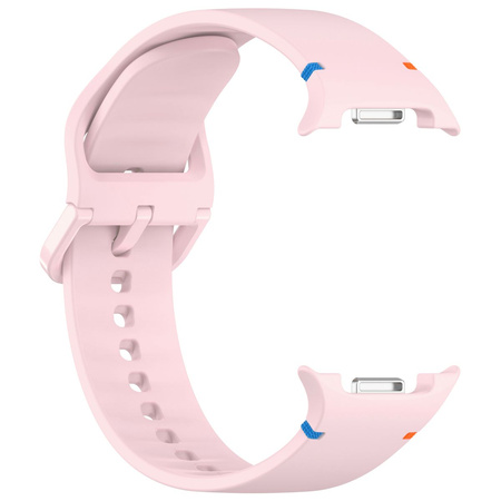 Silikonowy pasek Bizon Strap Watch Silicone G do Galaxy Watch 8 40 mm / 44 mm / 8 Classic 46 mm, różowy