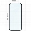 Szkło hartowane Bizon Glass Edge Duo do Google Pixel 9a, czarna ramka, 2 sztuki
