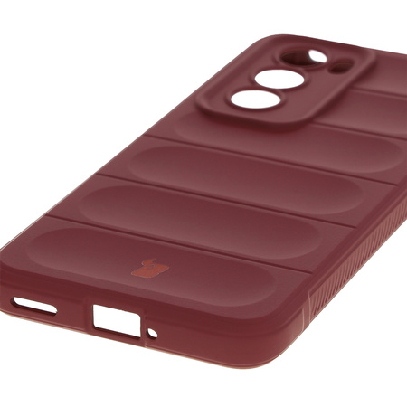Pancerne etui Bizon Case Tur do Oppo Reno 12, burgundowe