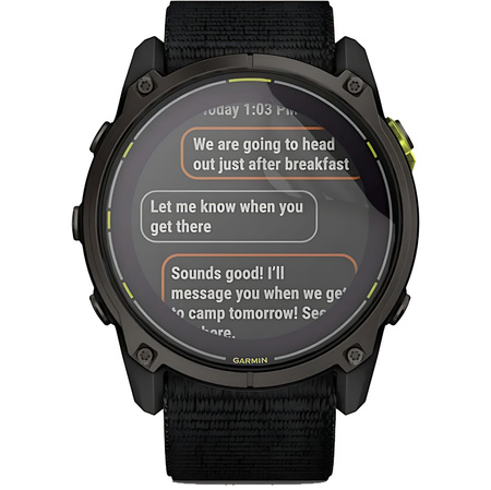 Folia hydrożelowa na ekran Bizon Glass Watch Hydrogel Duo do Garmin Enduro 3, 2 sztuki