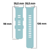 Pasek Bizon Strap Watch Silicone B do Xiaomi Redmi Watch 5/4 / Smart Band 9/8 Pro, błękitny
