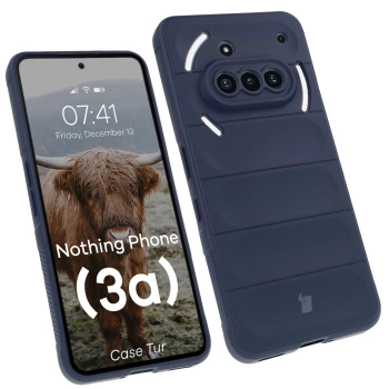 Pancerne etui Bizon Case Tur do Nothing Phone (3a), granatowe