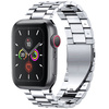 Pasek ze stali nierdzewnej Bizon Strap Watch Aura do Apple Watch 44/45/46/49 mm, srebrny