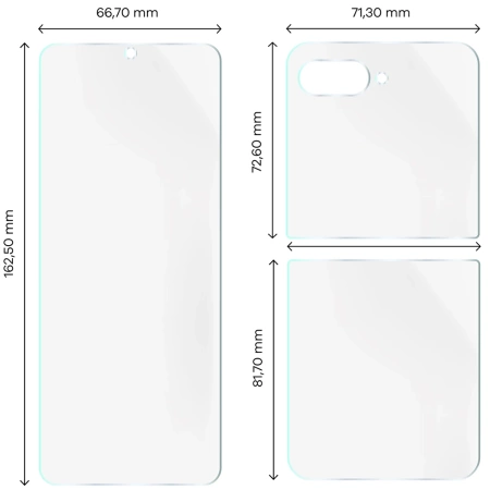Folia hydrożelowa na tył i przód Bizon Glass Hydrogel Set do Motorola Razr 60