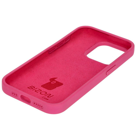 Etui silikonowe do iPhone 15 Pro Bizon Soft Case, fuksja