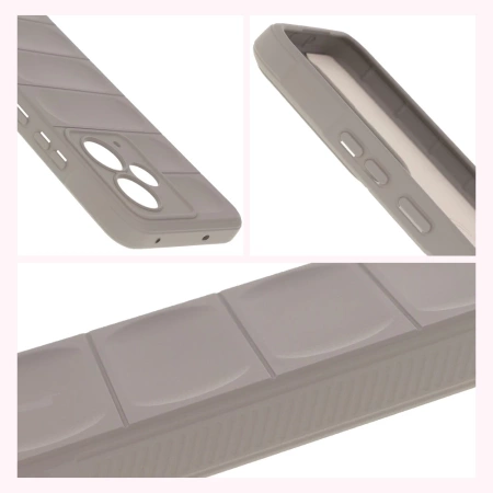 Pancerne etui Bizon Case Tur do Realme 14T 5G, jasnoszare