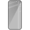 Prywatyzujące szkło hartowane Bizon Glass Edge Shadow do iPhone 16 Pro/ 17 / 17 Pro, przyciemniane z czarną ramką