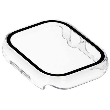 Etui ze szkłem do zegarka Bizon Case+Glass Watch do Apple Watch 11 / 10 (46mm), przeźroczyste
