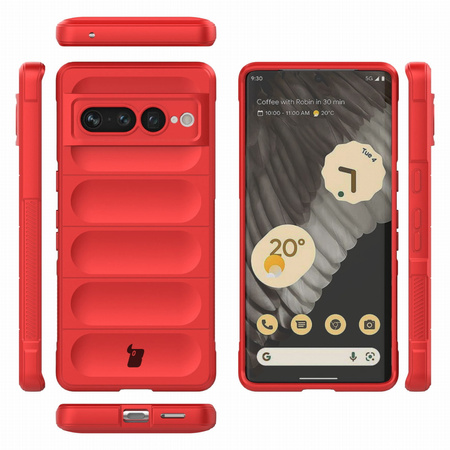 Pancerne etui Bizon Case Tur do Google Pixel 7 Pro, czerwone