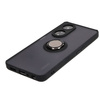 Etui z uchwytem na palec Bizon Case Hybrid Ring do Oppo A98 5G, przydymione z czarną ramką