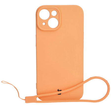 Etui Bizon Case Silicone do Apple iPhone 15, pomarańczowe