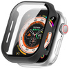 Etui ze szkłem do zegarka Bizon Case+Glass Watch do Apple Watch 11 / 10 42mm, czarne