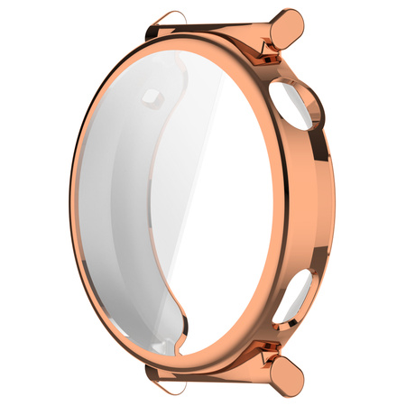 Etui Bizon Case Watch Felipe do Huawei Watch GT 5 41 mm, różowozłote