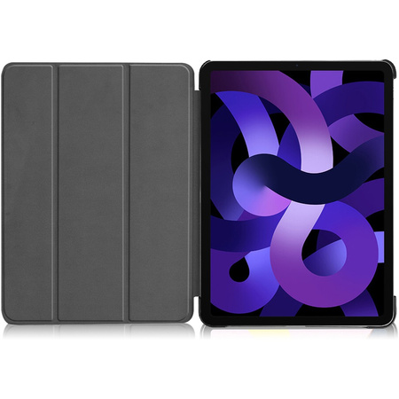 Etui Bizon Case Tab Croc do iPad Air 6 / Air 5 / Air 4, ciemnofioletowe
