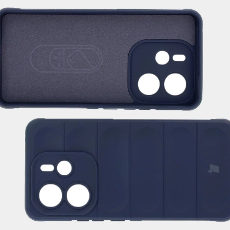 Pancerne etui Bizon Case Tur do Xiaomi Redmi Note 14 4G, granatowe
