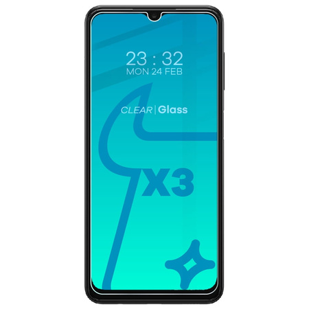 3x Szkło hartowane + szybka na aparat Bizon Glass Clear Pack do Galaxy A13 5G