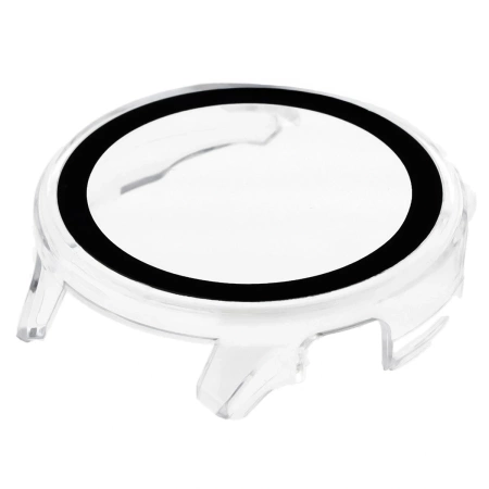 Etui ze szkłem do zegarka Bizon Case+Glass Watch do Garmin Venu 4 41 mm, przezroczyste