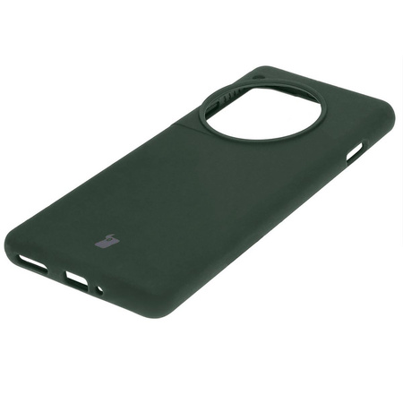 Silikonowe etui Bizon Soft Case do OnePlus 12, ciemnozielone
