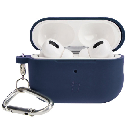 Etui Bizon Case Headphone Silicone do AirPods Pro 2, ciemnoniebieskie