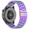 Pasek ze stali nierdzewnej do smartwatcha, Bizon Strap Watch Aura, Quick Release 18 mm, tęczowy