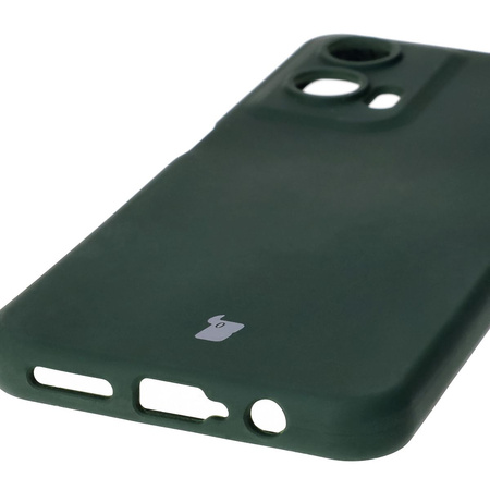 Silikonowe etui Bizon Soft Case do Motorola Moto G35 5G, ciemnozielone