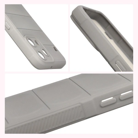 Pancerne etui Bizon Case Tur do Nothing Phone (3a) Lite, jasnoszare