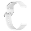 Pasek silikonowy do smartwatcha, Bizon Strap Watch Silicone Pro N, Quick Release 22 mm, biały