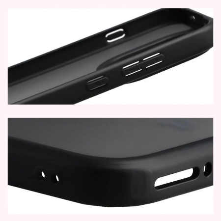 Etui Bizon Case Angelo do OnePlus 15, przydymione z czarną ramką