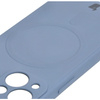 Etui Bizon Case Silicone Magnetic Sq do iPhone 13 Mini, szare