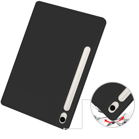 Etui Bizon Case Tab Lizard do Galaxy Tab S9, czarne